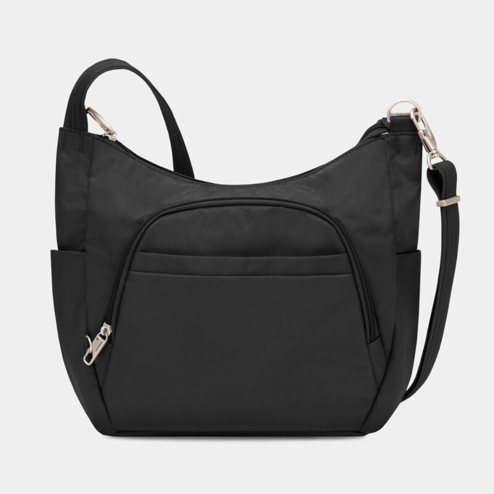 Travelon Anti Theft Classic Crossbody Bucket Bag Black